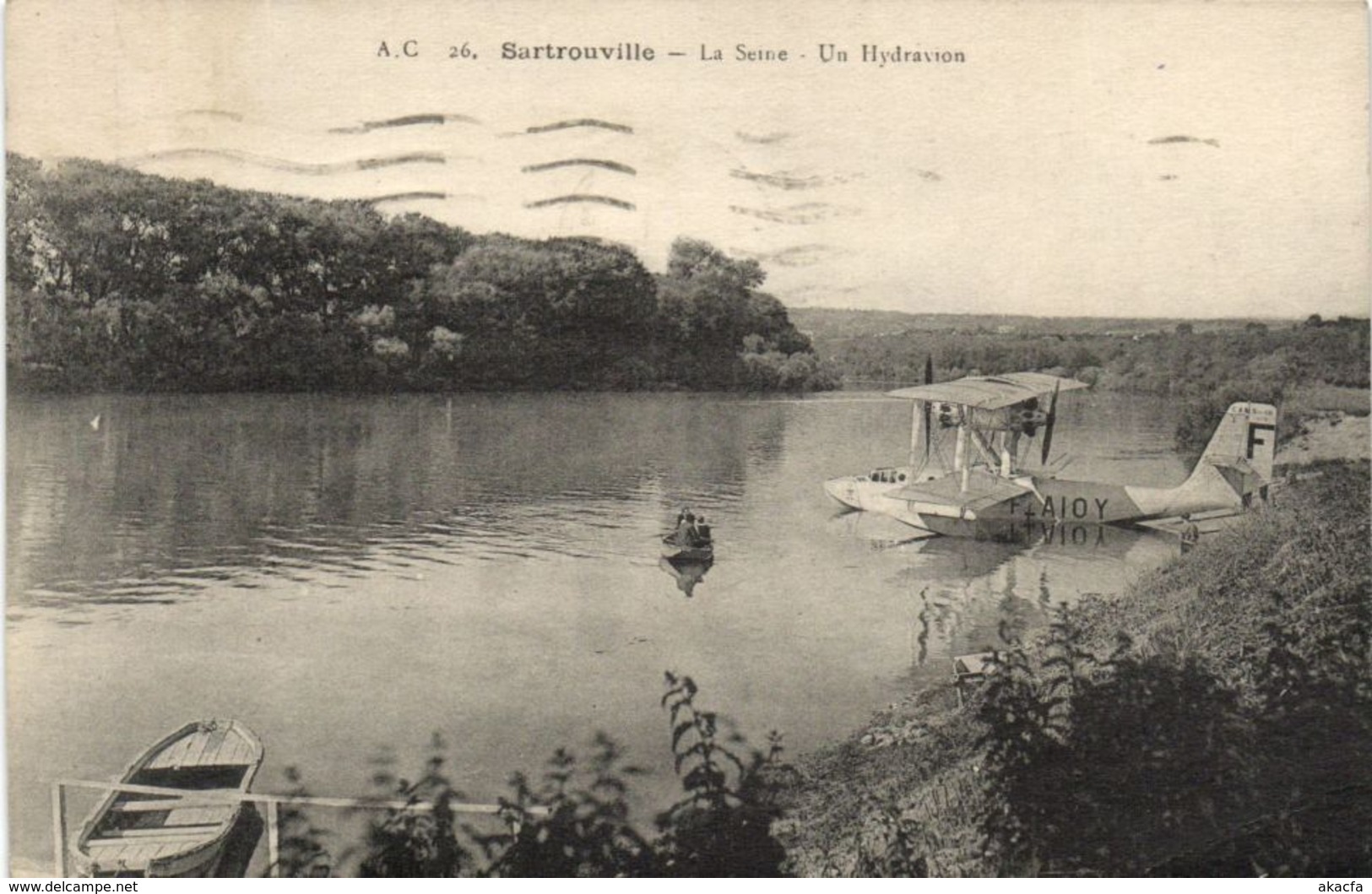 CPA SARTROUVILLE-La SEINE-Un Hydravion (260740) - Sartrouville