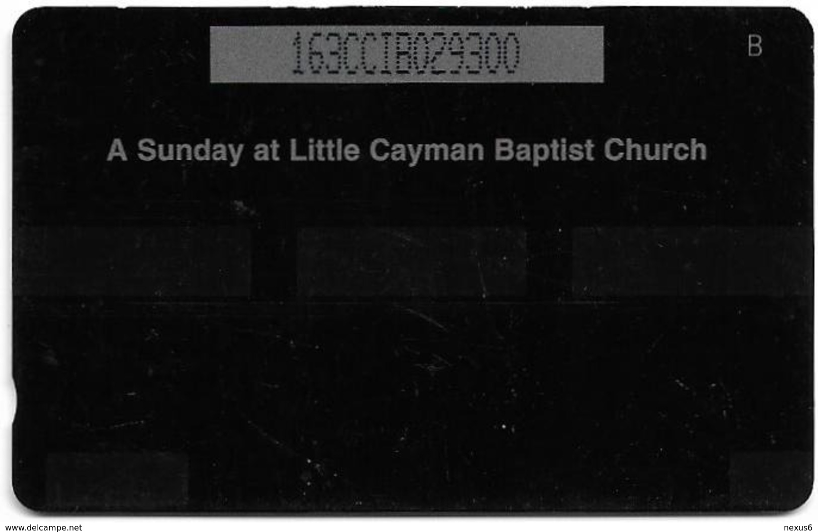 Cayman Isl. - Baptist Church, 163CCIB, 1997, 39.000ex, Used - Kaimaninseln (Cayman I.)