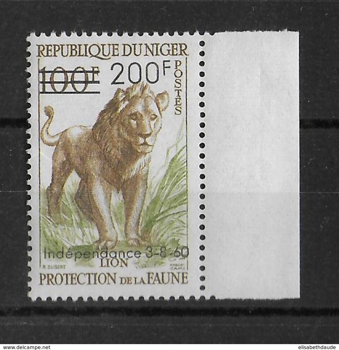 NIGER - ANIMAUX - YVERT 111 * MLH - COTE = 17 EUR - Níger (1960-...)