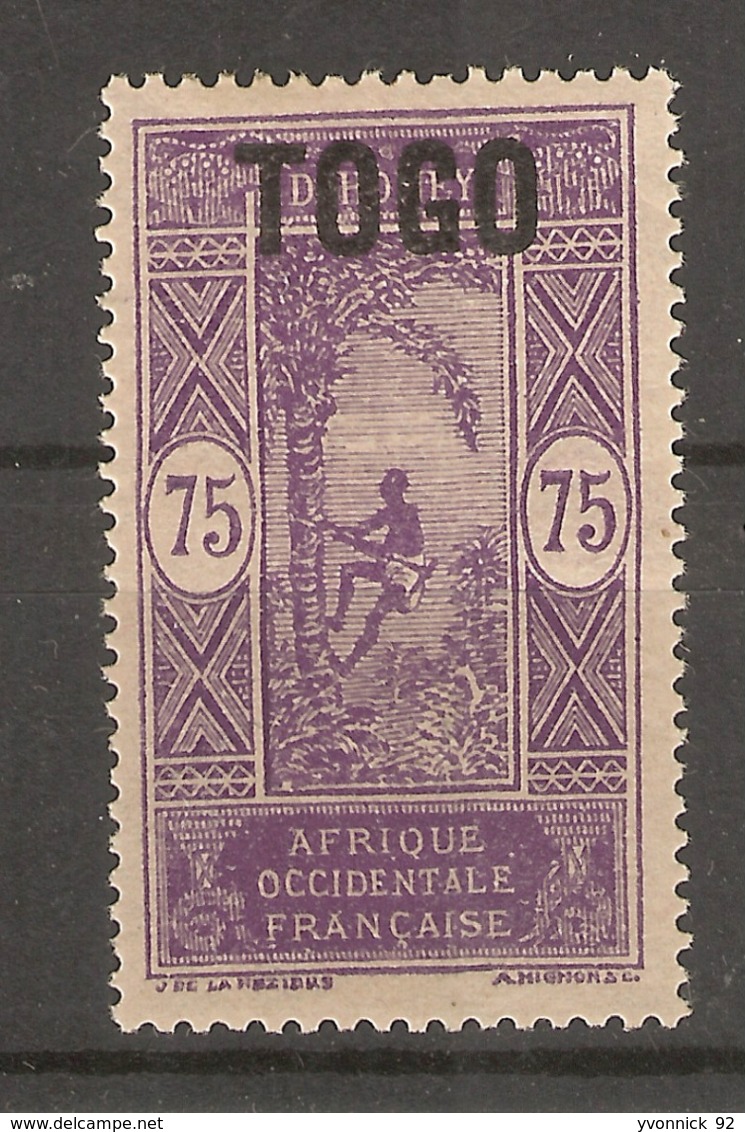 Togo _ Timbre Du Dahomey_ Surcharge 60 Absente( 1922)   N°58A - Other & Unclassified