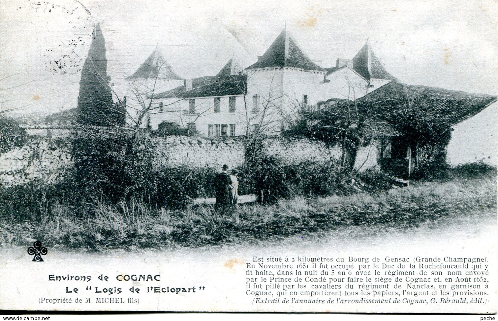 N°75861 -cpa Environs De Cognac -le "logis De L'éclopart" - Cognac