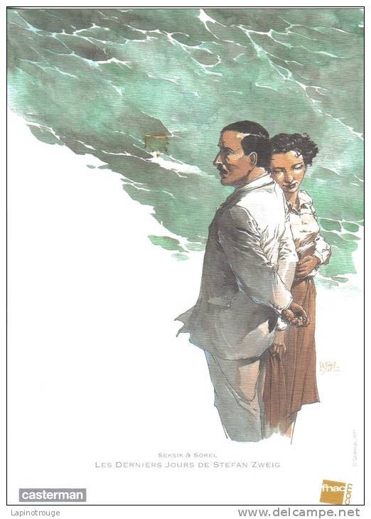 Ex-libris SOREL Guillaume Les Derniers Jours De Stefan Zweig Casterman 2011 - Illustrateurs S - V