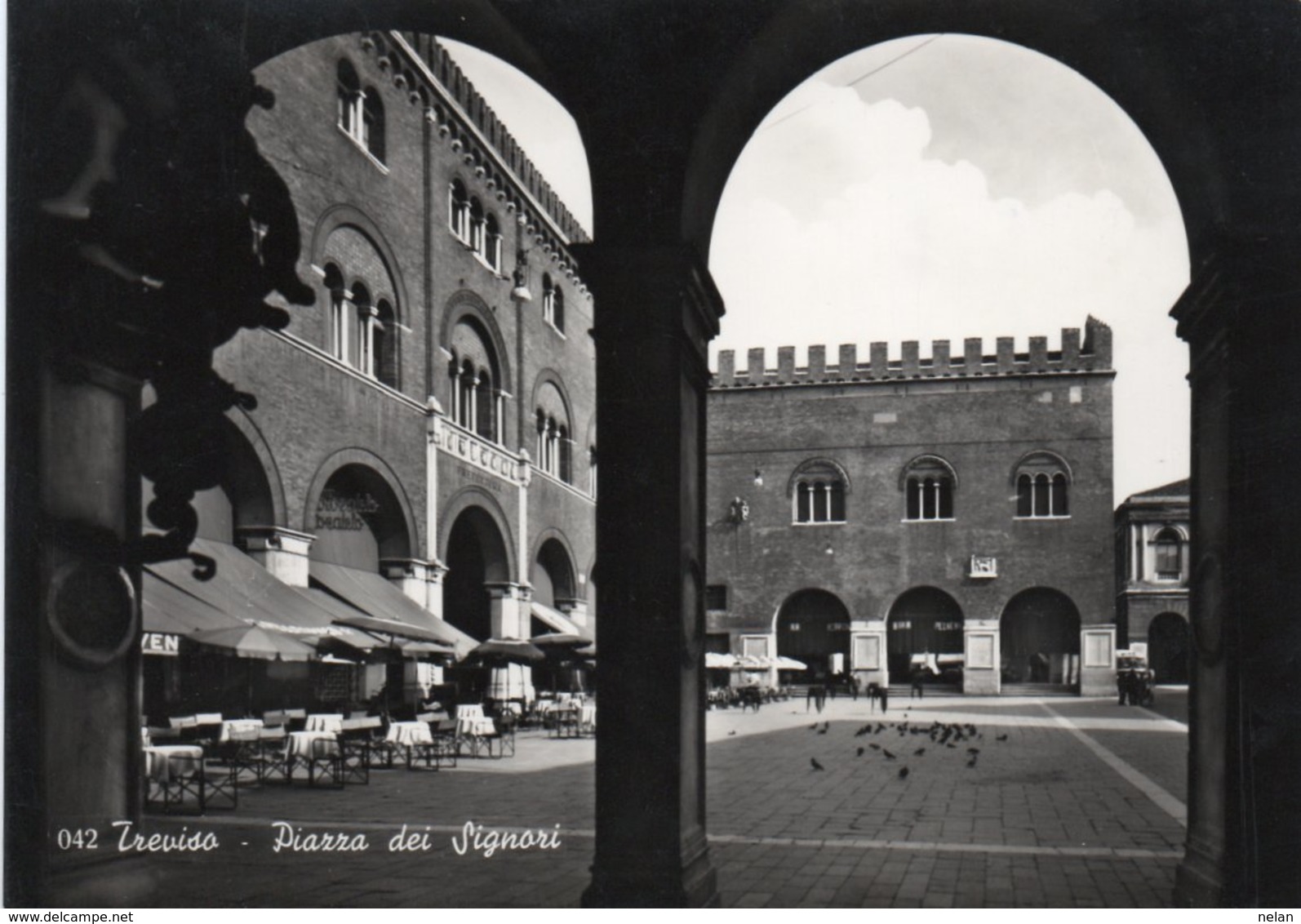 TREVISO-PIAZZA SIGNORI-VERA FOTO-1958-F.G - Treviso