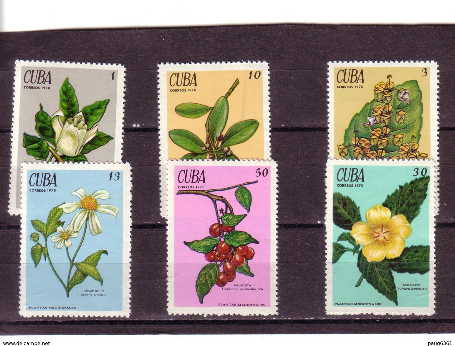 CUBA 1970  PLANTES MEDICINALES  Yvert: 1377/82  NEUF MNH** - Medicinal Plants