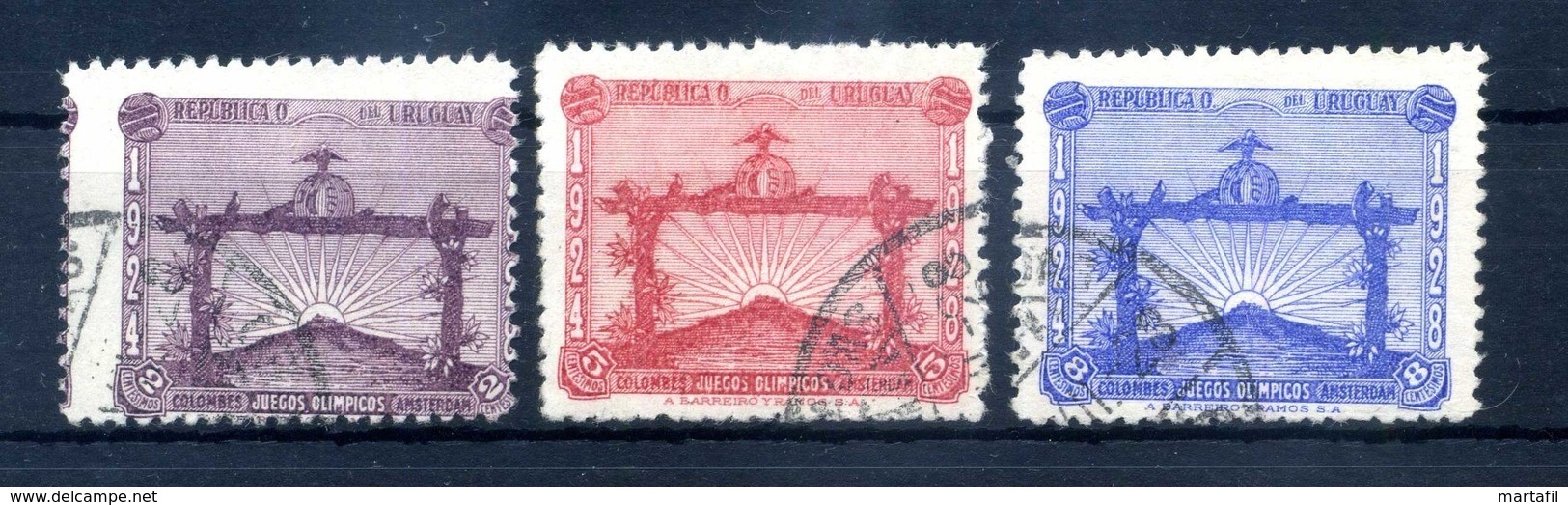 1928 URUGUAY SET USATO - Uruguay