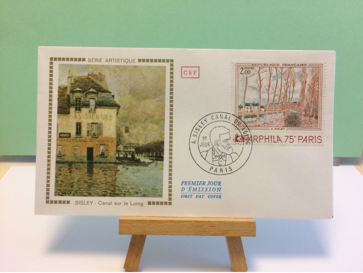 Sisley ( Canal Sur Le Loing - Paris - 9.11.1974 FDC 1er Jour Coté 3€ - 1970-1979