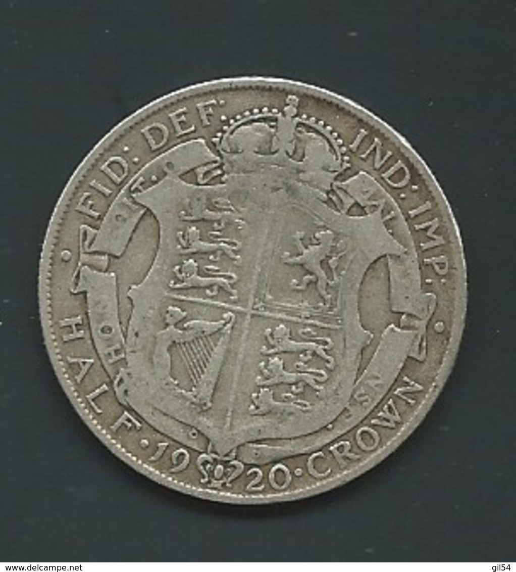 Great Britain 1/2 Crown 1920 Silver (   - Pia 21303 - K. 1/2 Crown