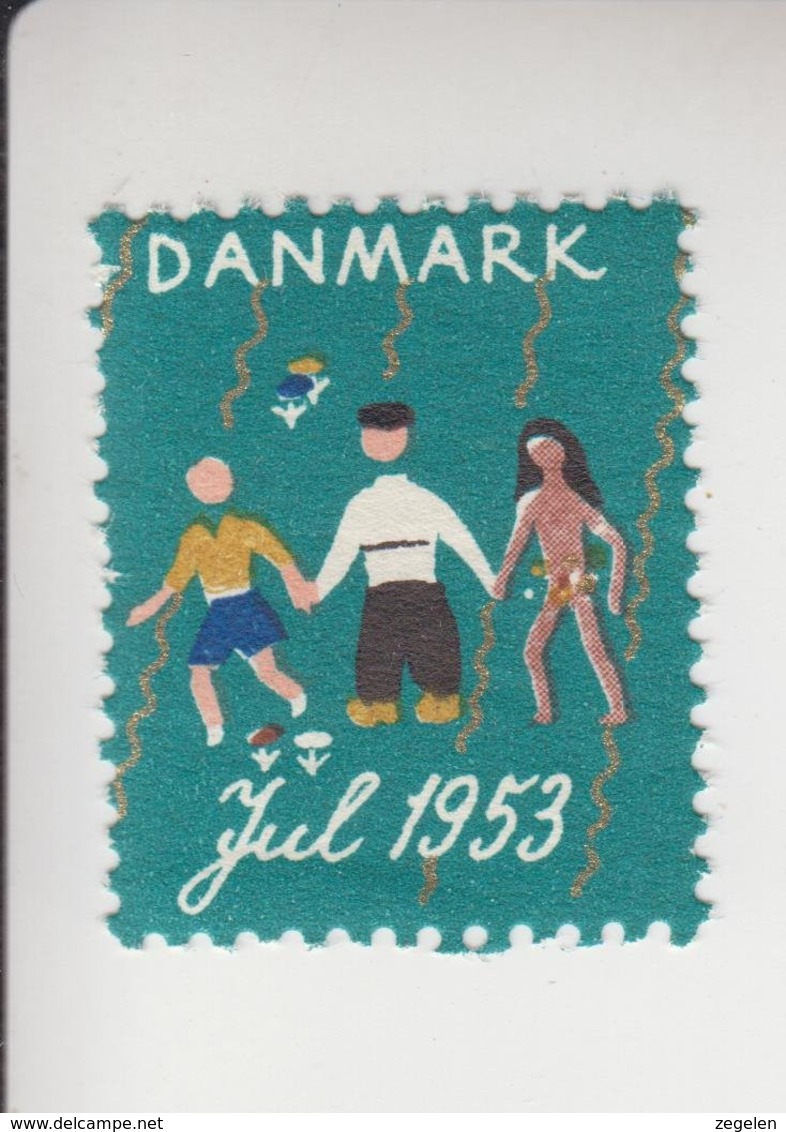 Denemarken Kerstvignet Cat.AFA Julemaerken Norden: Uitgifte Door Danmark Julemaerke Kom.jaar 1953 Pos.44 Op 50 - Feuilles Complètes Et Multiples