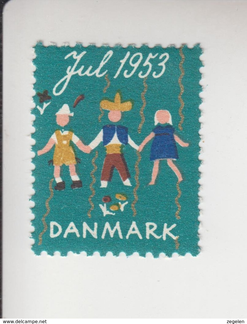 Denemarken Kerstvignet Cat.AFA Julemaerken Norden: Uitgifte Door Danmark Julemaerke Kom.jaar 1953 Pos.45 Op 50 - Full Sheets & Multiples