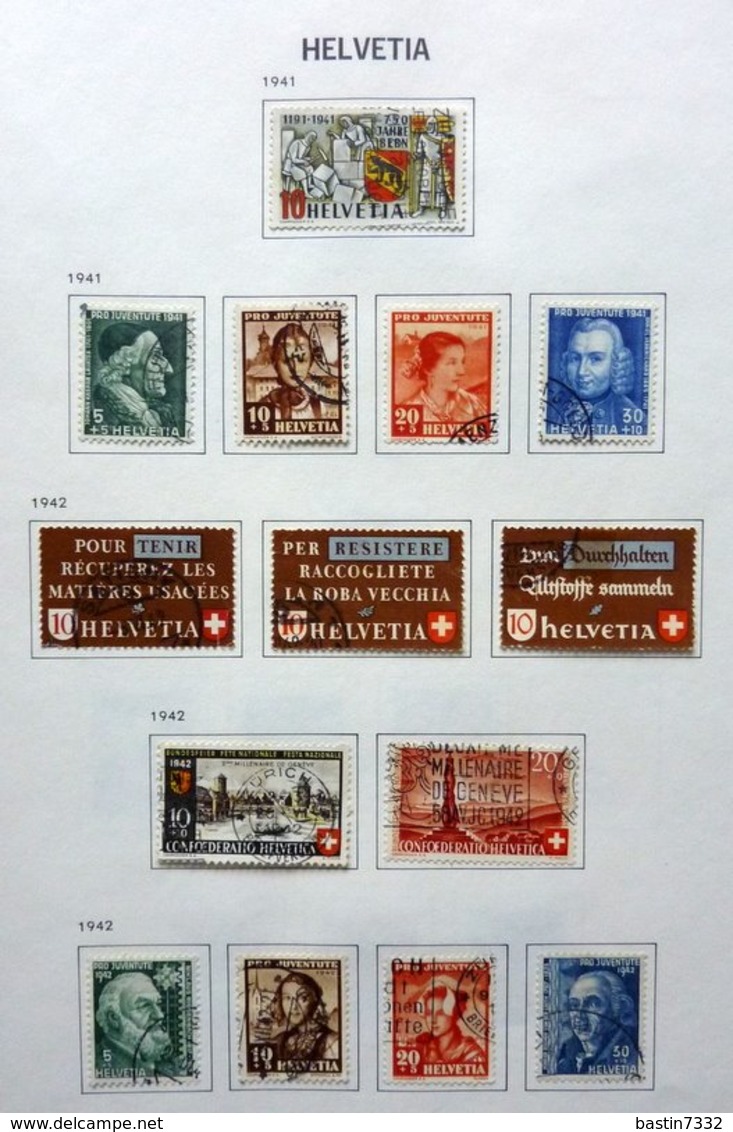 Switzerland/Suisse/Suiza/Svizzera old collection in Davo album + 46x FDC 2008/2010