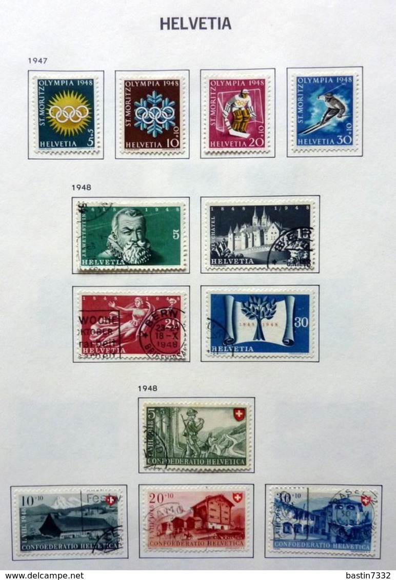 Switzerland/Suisse/Suiza/Svizzera old collection in Davo album + 46x FDC 2008/2010