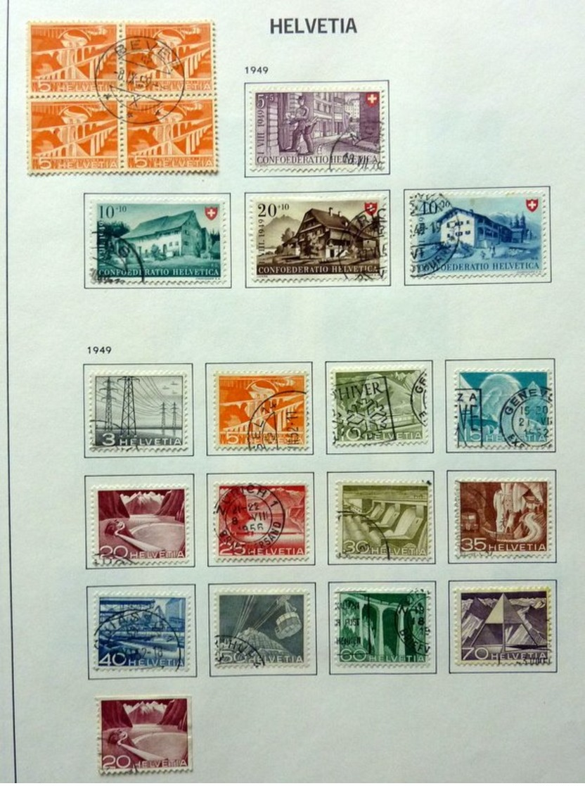 Switzerland/Suisse/Suiza/Svizzera old collection in Davo album + 46x FDC 2008/2010