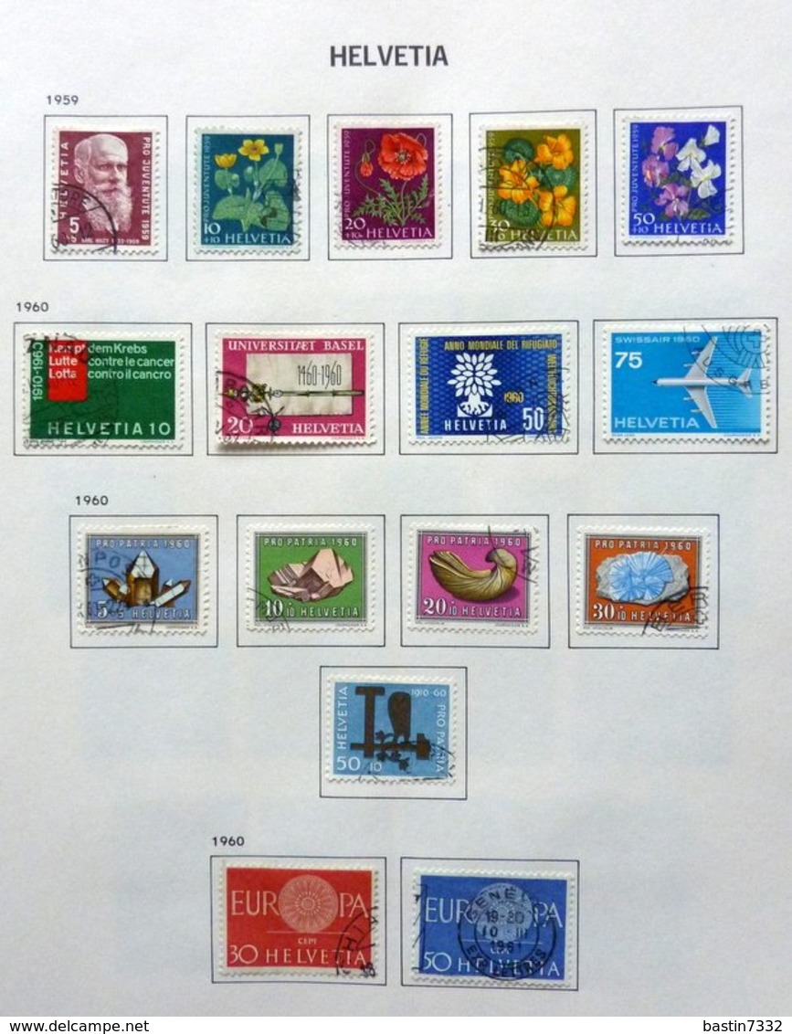 Switzerland/Suisse/Suiza/Svizzera old collection in Davo album + 46x FDC 2008/2010