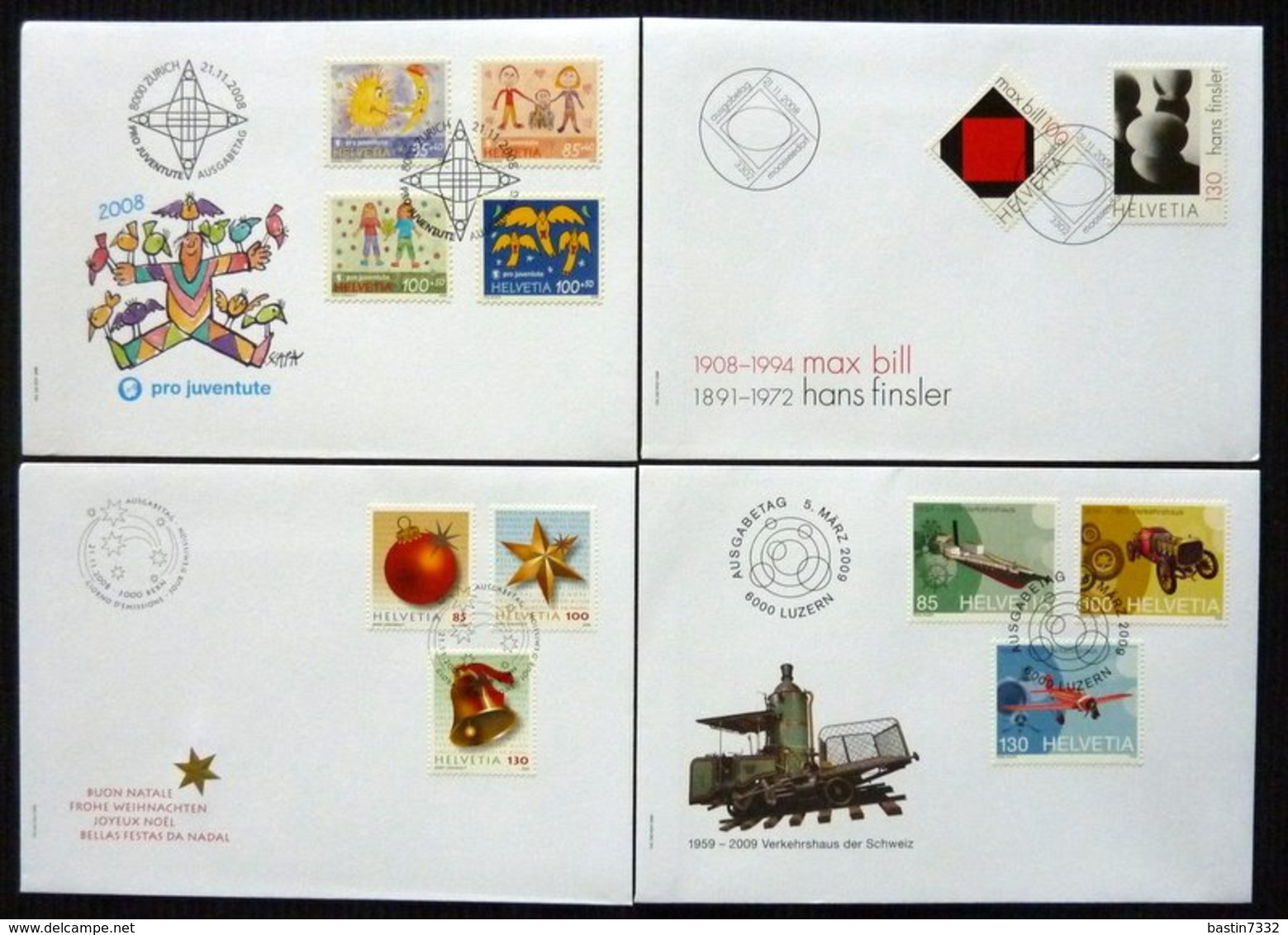 Switzerland/Suisse/Suiza/Svizzera old collection in Davo album + 46x FDC 2008/2010