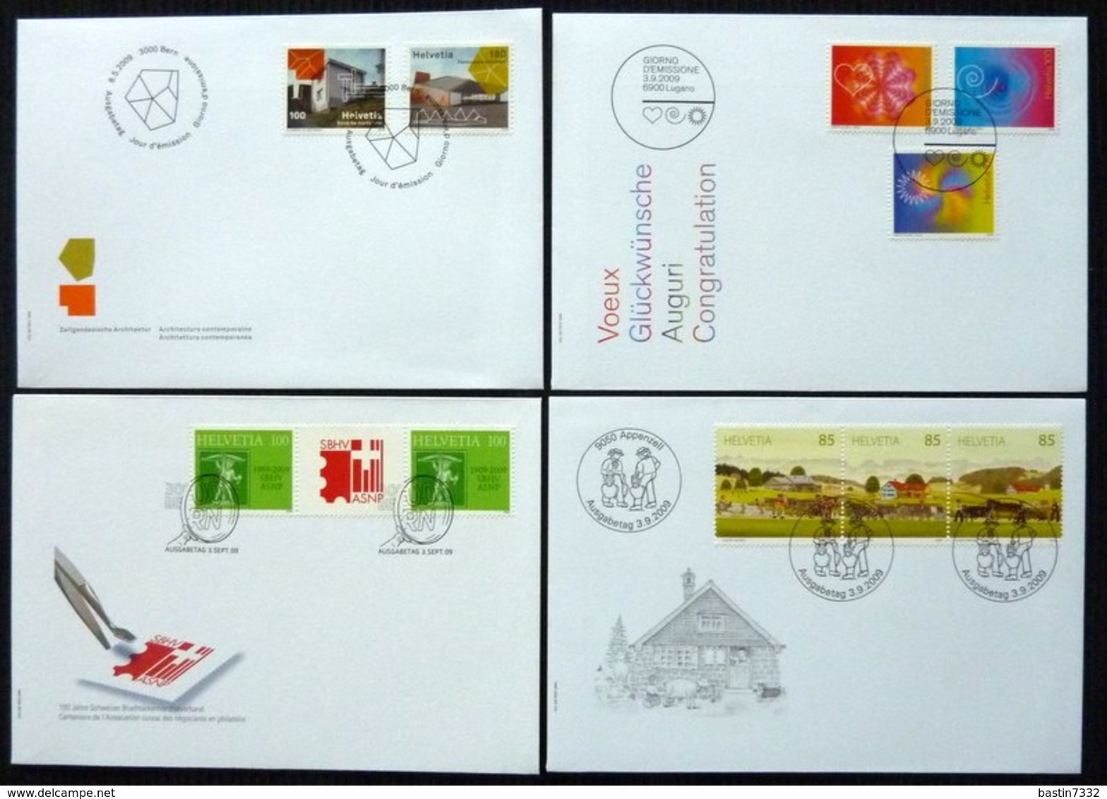 Switzerland/Suisse/Suiza/Svizzera old collection in Davo album + 46x FDC 2008/2010