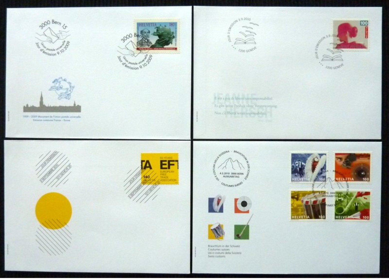 Switzerland/Suisse/Suiza/Svizzera old collection in Davo album + 46x FDC 2008/2010