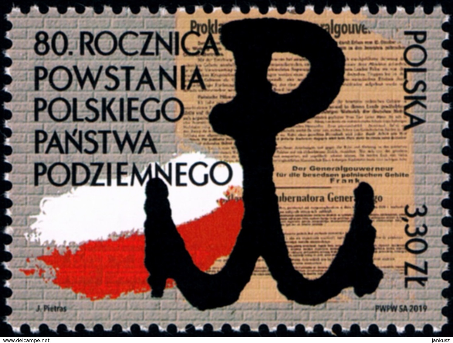 Poland 2019 Fi 5007 Mi 5157 80th Anniversary Of The Creation Of Polish Underground State - Nuevos