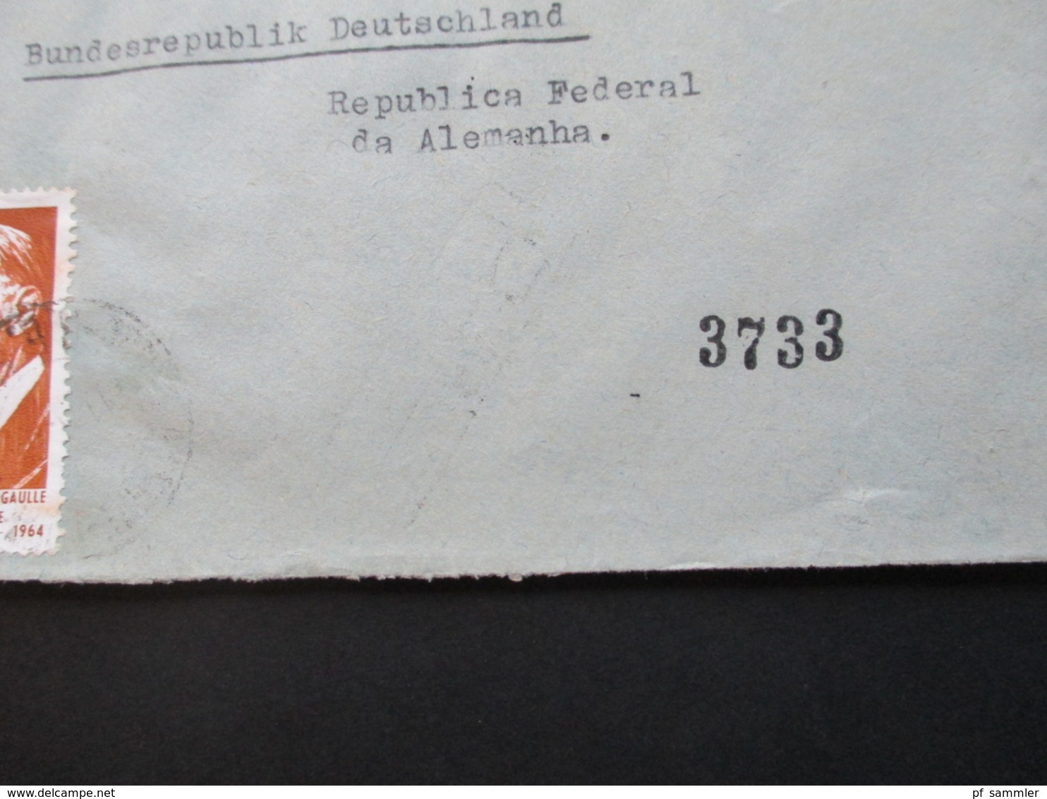 Brasilien / BRD 1965 Social Philately Brief An Den Bundespräsidenten Heinrich Lübke Luftpost / Airmail - Covers & Documents