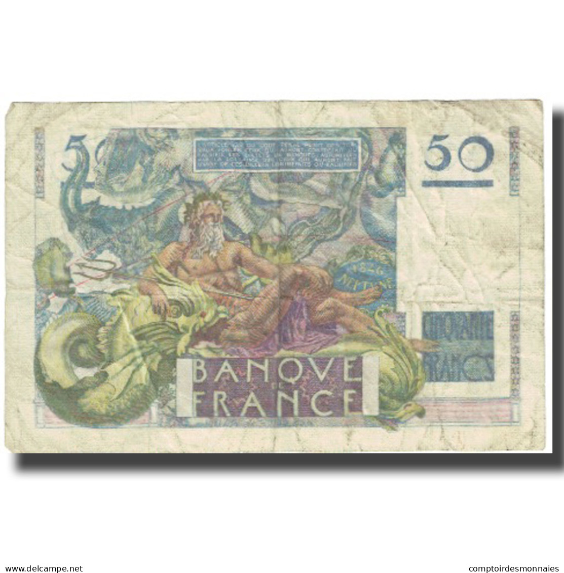 France, 50 Francs, 1947, 1947-03-20, TTB, Fayette:20.7, KM:127b - 50 F 1946-1951 ''Le Verrier''