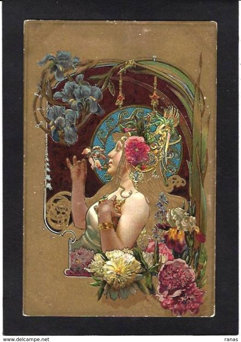 CPA Hingre Art Nouveau Femme Women Non Circulé - Otros & Sin Clasificación