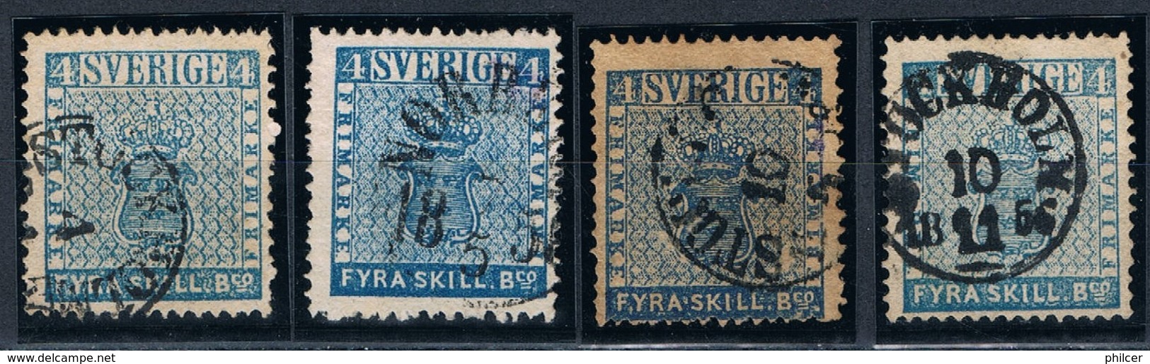 Sweden, 1855, # 2, Used - Gebraucht