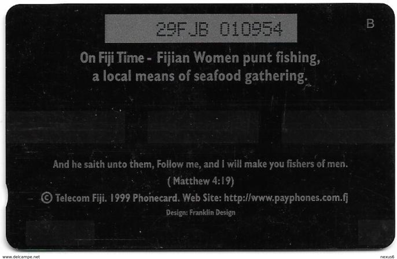 Fiji - Fijian Women Fishing - 29FJB - 1999, 180.000ex, Used - Fiji