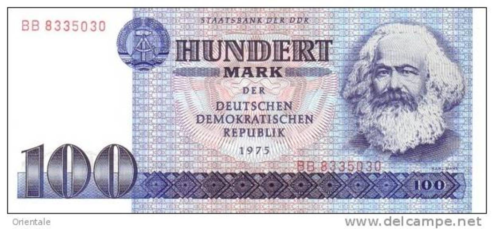 GERMANY DEMOCRATIC REPUBLIC  P. 31a 100 M 1986 UNC - 100 Mark