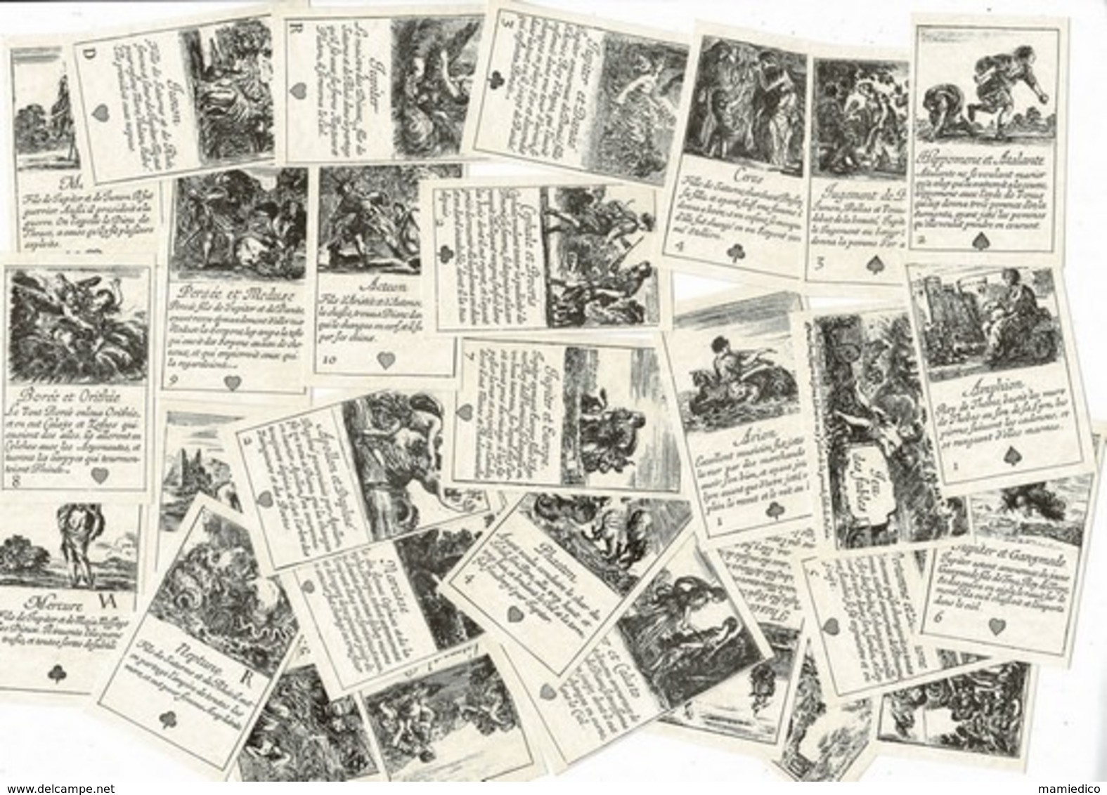 Jeu Des Fables Mythologiques Ou De Métamorphose. 52 CARTES. Boîte Carton à Tiroir. Ensemble Neuf - Autres & Non Classés