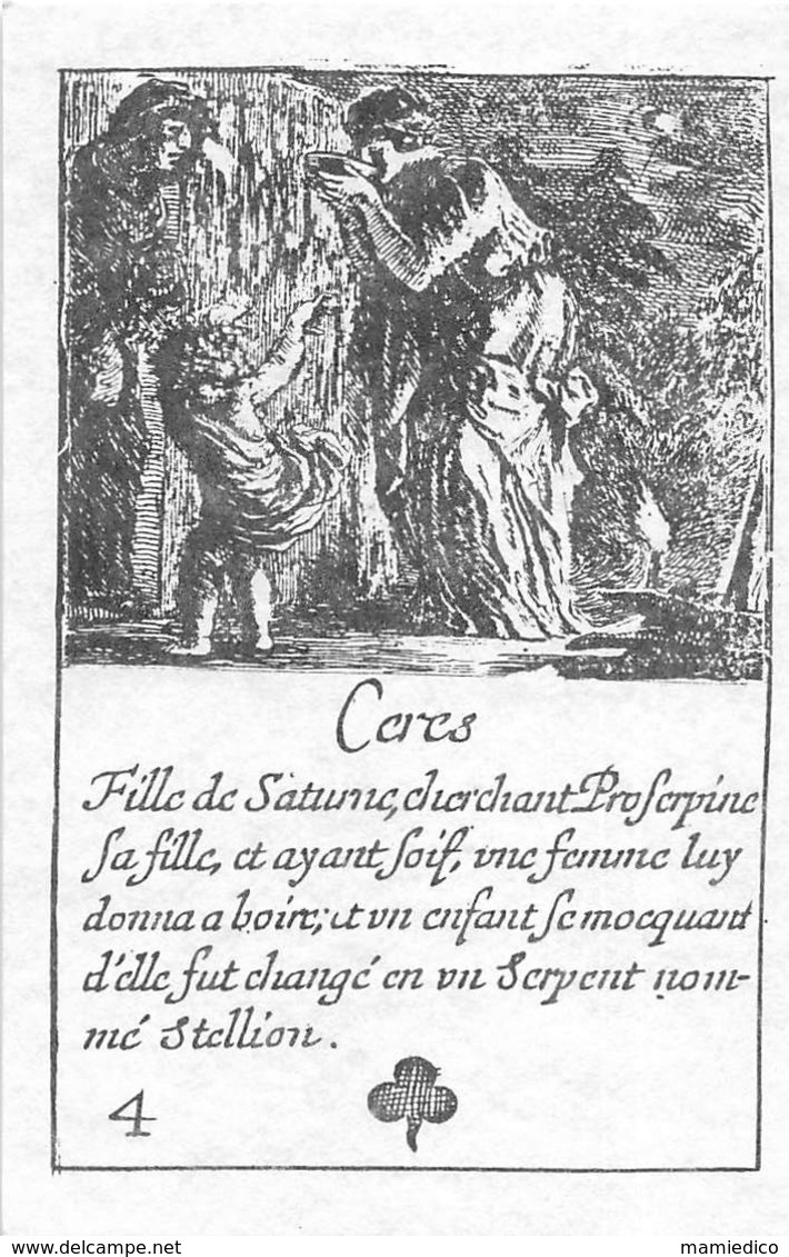 Jeu des Fables Mythologiques ou de Métamorphose. 52 CARTES. Boîte carton à tiroir. Ensemble neuf