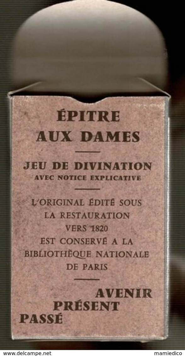 "EPITRE AUX DAMES" Jeu De Divination De 32 Cartes Divinatoires +1 Carte Consultant Et Une Notice Explicative, Jeu Neuf - Autres & Non Classés