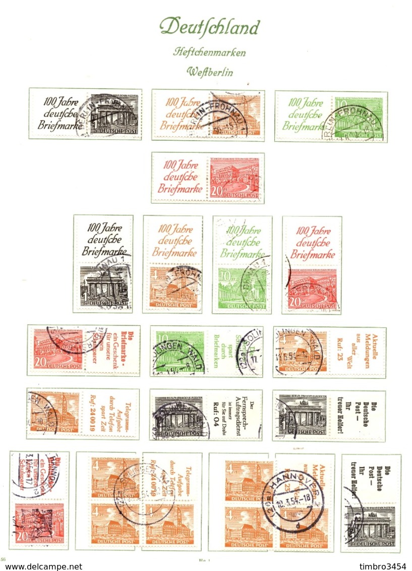 Berlin Belle Petite Collection De Paires Et Blocs De Carnets Oblitérés 1949. Forte Cote. B/TB. A Saisir! - Usados