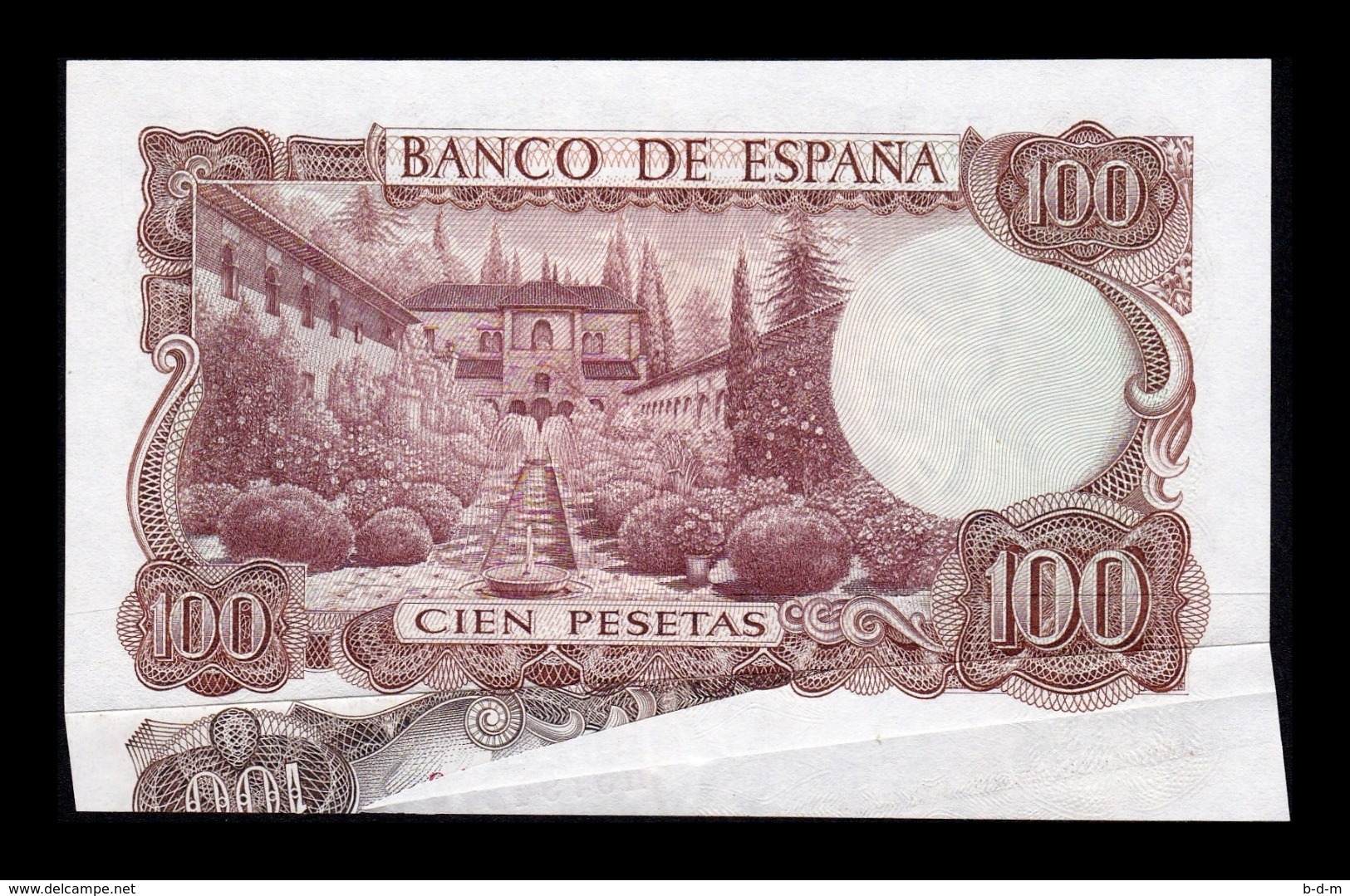 España Spain Error 100 Pesetas 1970 Pick 152 Fuelle SC UNC - 100 Pesetas