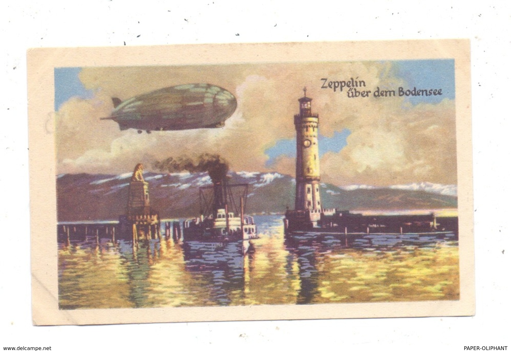 ZEPPELIN - Zeppelin über Dem Bodensee, Homann-Sammelbild - Dirigibili