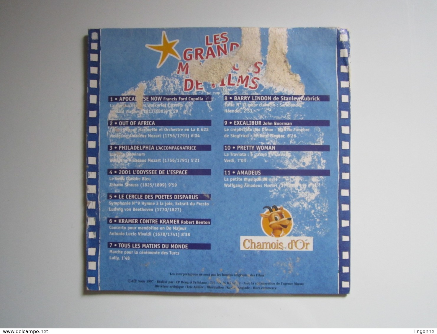 CD PUBLICITAIRE PROMO CHAMOIS D'OR - LES GRANDES MUSIQUES DE FILMS - CINEMA - Filmmuziek