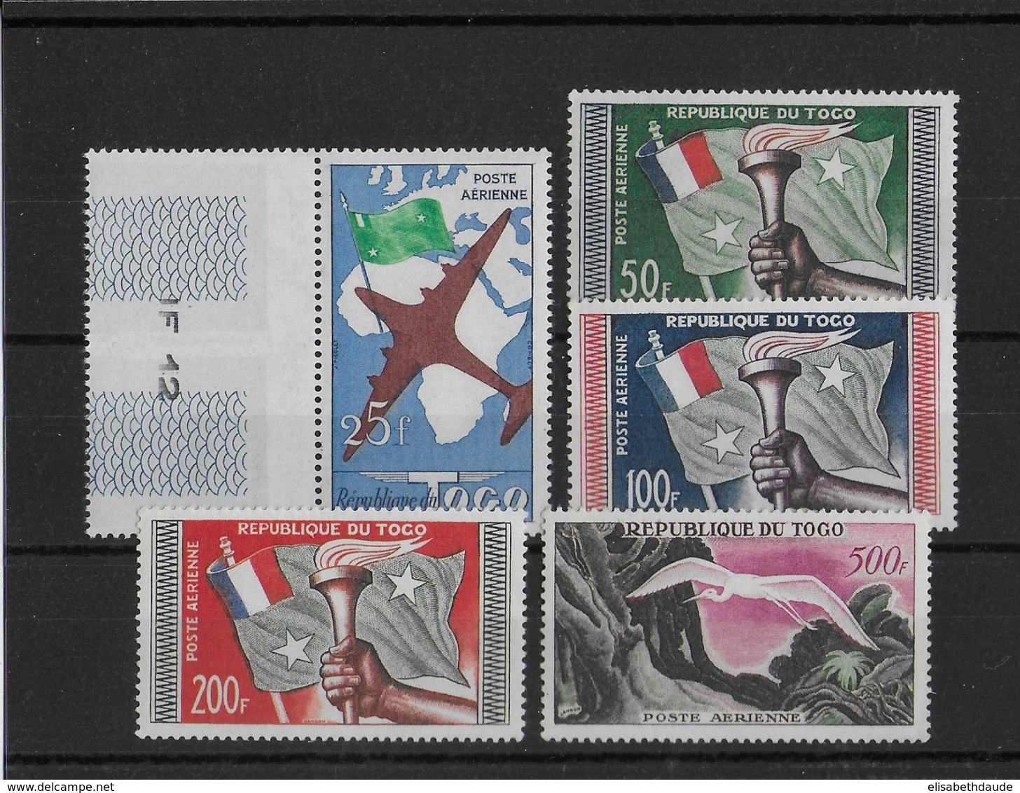 TOGO - OISEAUX / BIRDS - POSTE AERIENNE YVERT 25/28 ** MNH - COTE = 28 EUR - Togo (1960-...)