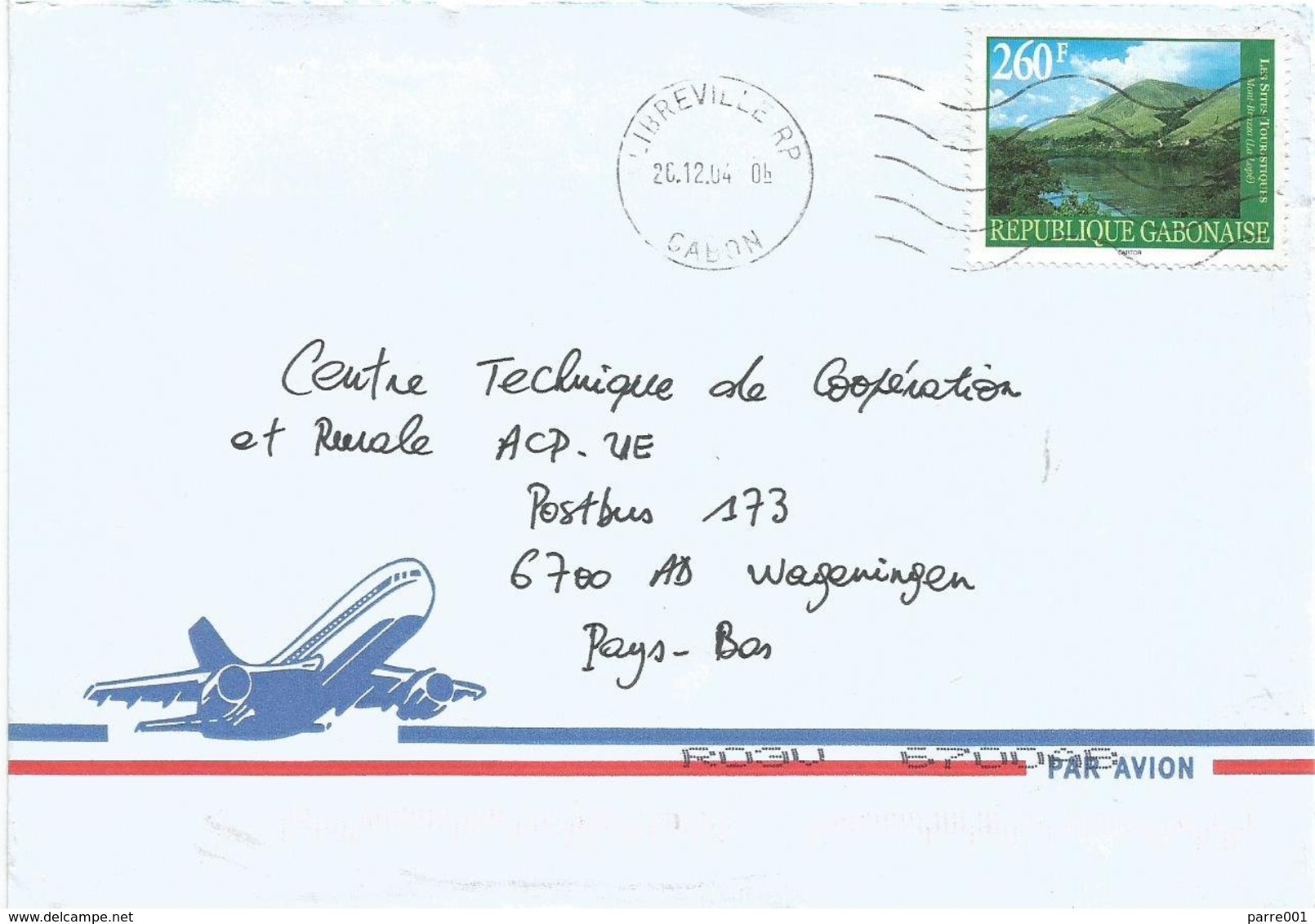 Gabon 2004 Libreville Mount Brazza Cover - Gabon (1960-...)