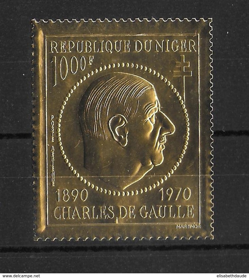 TCHAD - DE GAULLE - TIMBRE OR GOLD -  YVERT A148 ** MNH - COTE = 98 EUR. - Niger (1960-...)