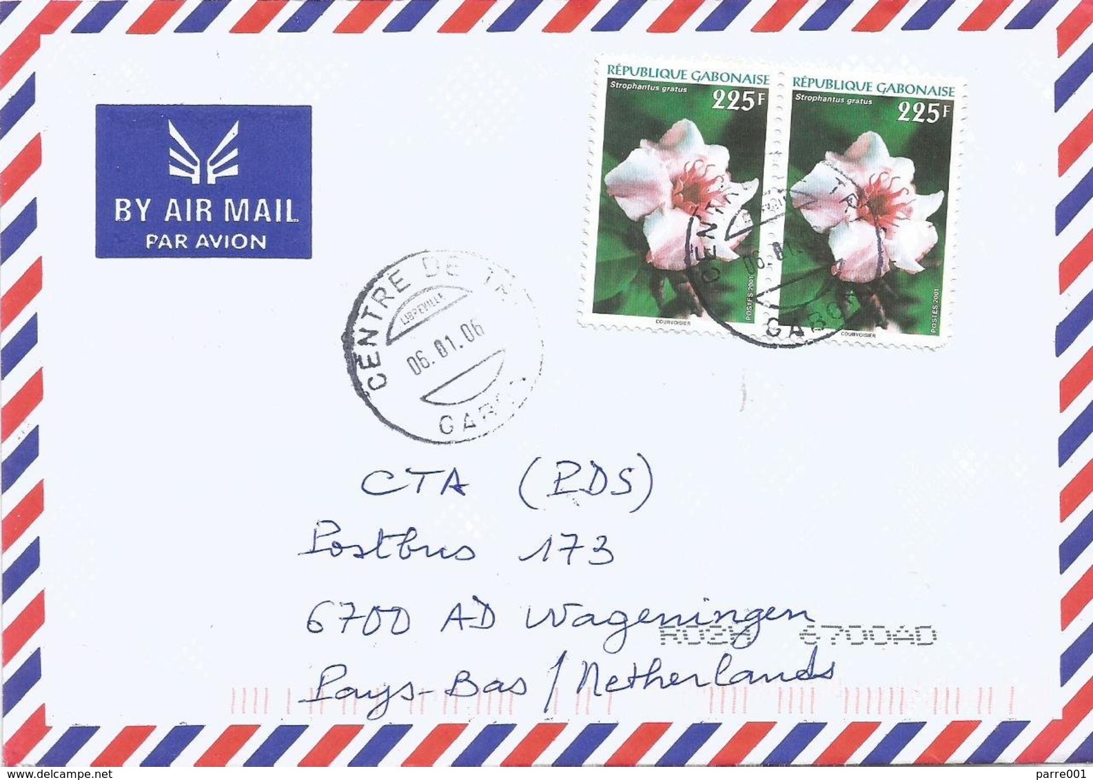 Gabon 2006 Libreville Flower Medicinal Plant Strophantus Gratus Cover - Gabón (1960-...)