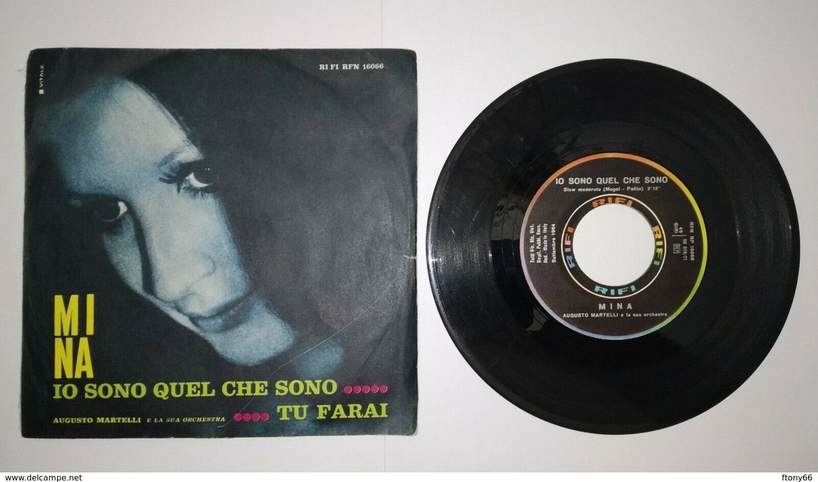 MA19 45 Giri MINA "IO SONO QUEL CHE SONO / TU FARAI" - 7'' Vinyl Record - Andere - Italiaans