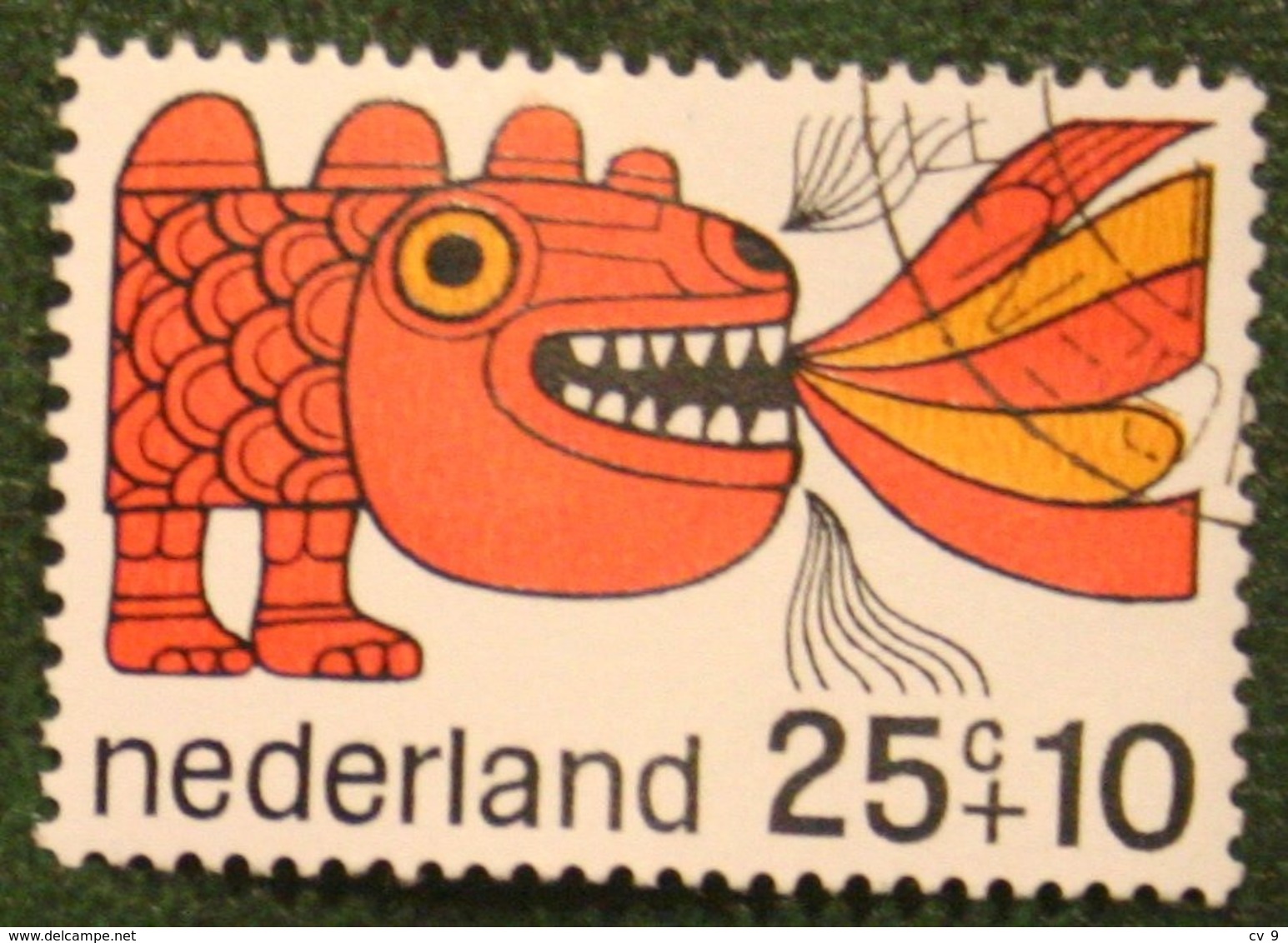 25 + 10 Ct Kinderzegel Child Welfare Kinder Enfant NVPH 915 (Mi 908) 1968 Gestempeld / USED NEDERLAND / NIEDERLANDE - Used Stamps