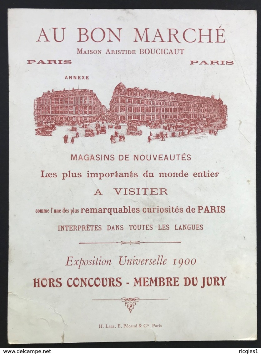 Au Bon Marché – Chromo – Epoque Empire – La Malmaison – Imp. Laas & Pécard – LP-2/1 - Au Bon Marché