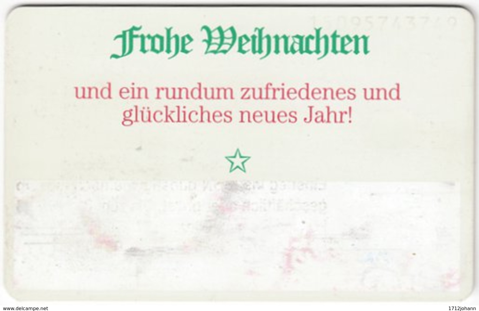 GERMANY O-Serie B-383 - 1800 11.95 - Occasion, Christmas - Used - O-Reeksen : Klantenreeksen