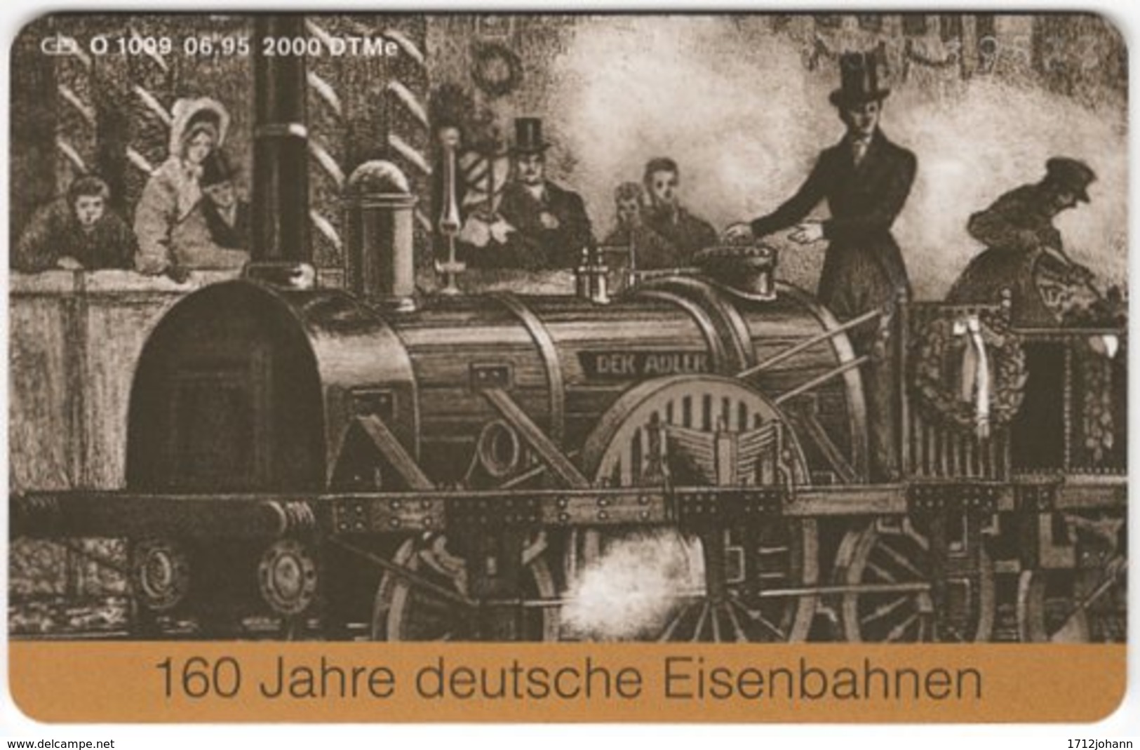 GERMANY O-Serie B-394 - 1009 06.95 - Painting, Traffic, Historic Steamlocomotive - MINT - O-Series: Kundenserie Vom Sammlerservice Ausgeschlossen