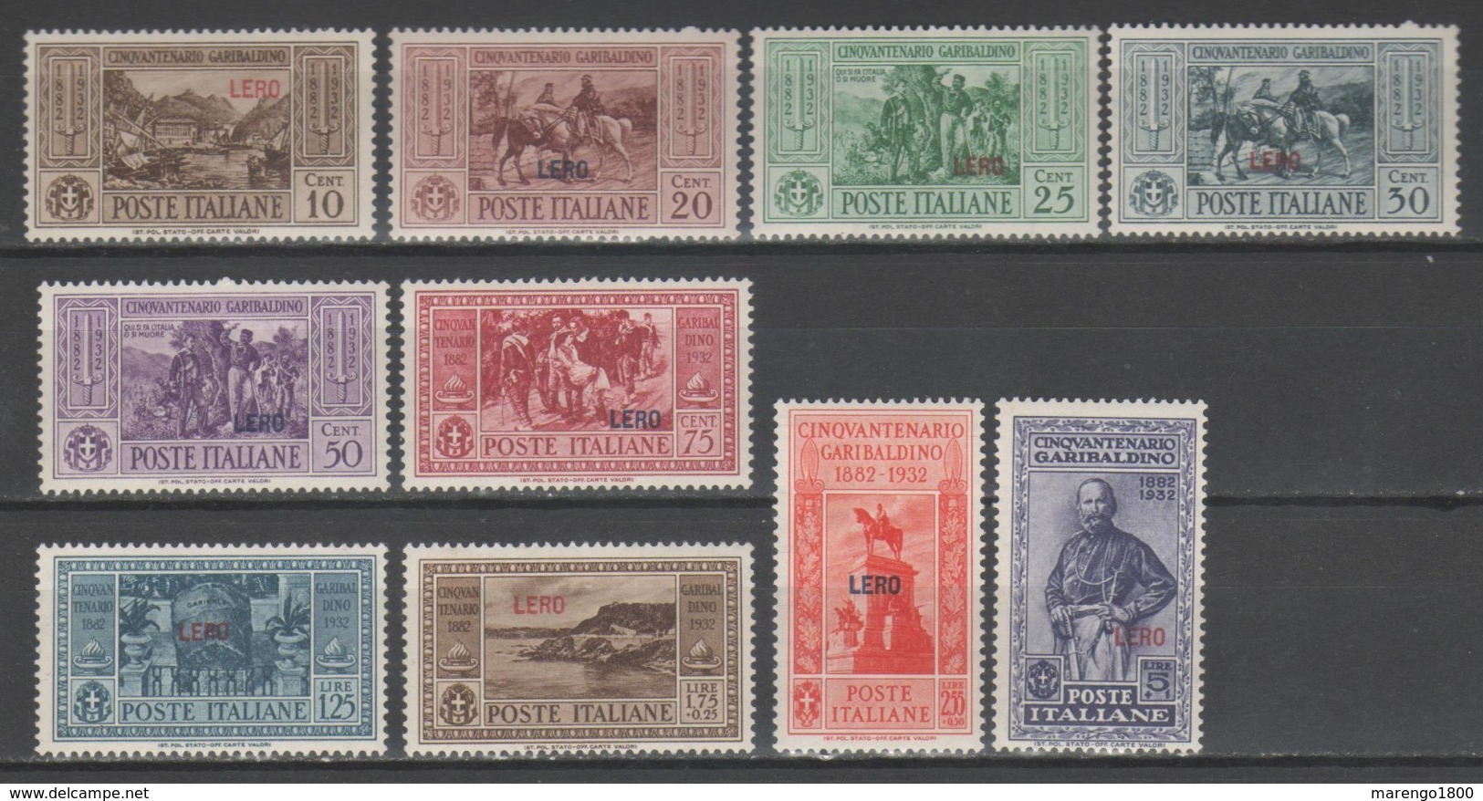 Egeo - Lero 1932 - Garibaldi *           (g5975) - Ägäis (Lero)