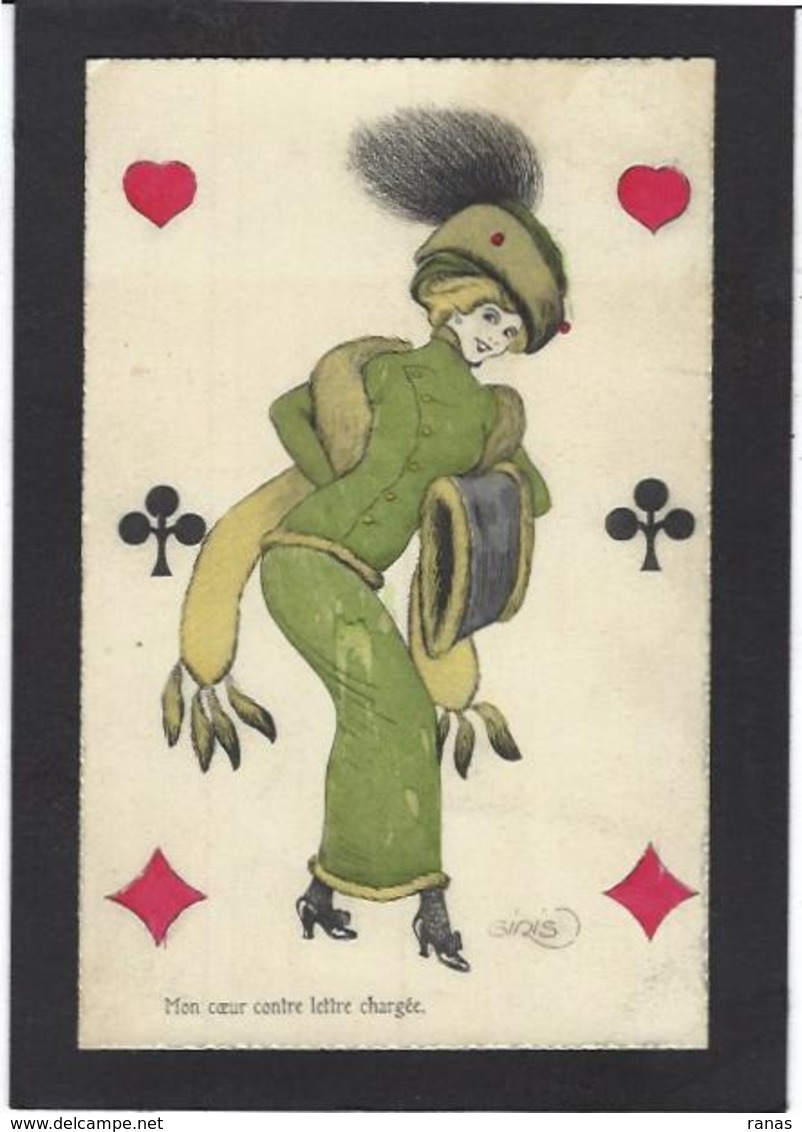 CPA Jeu De Cartes Carte à Jouer Playing Cards Non Circulé Giris Girl Woman - Carte Da Gioco