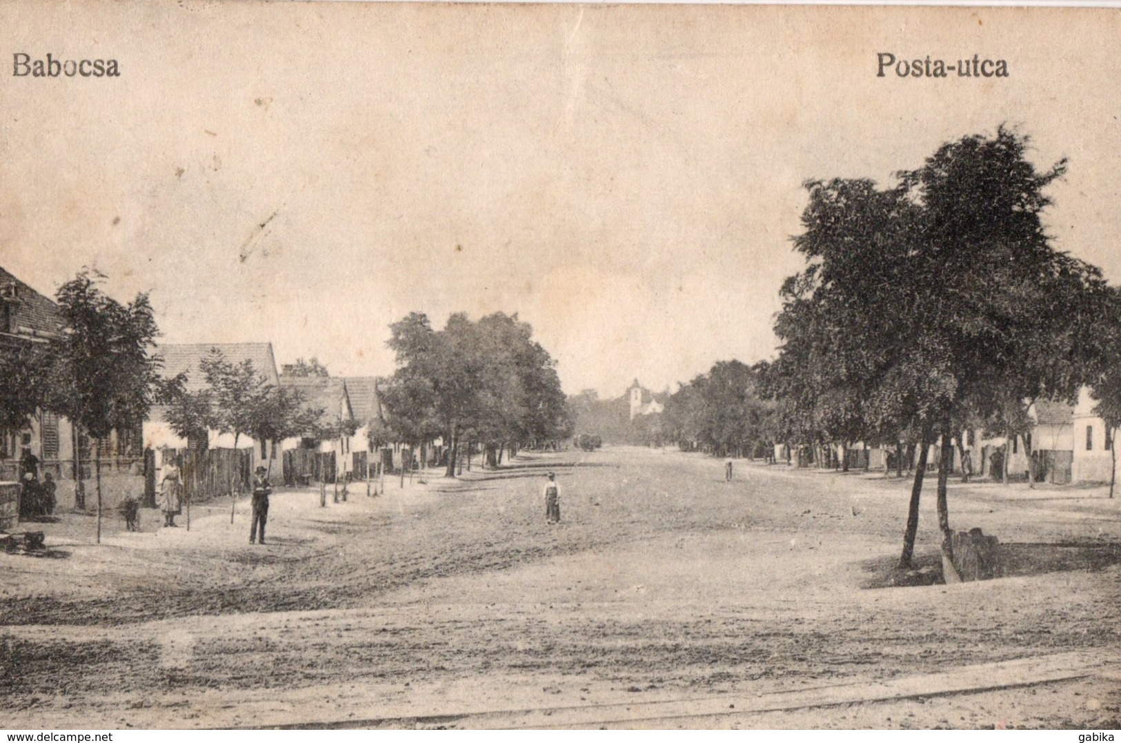 Hungary, Babocsa, 1921, Street - Ungheria