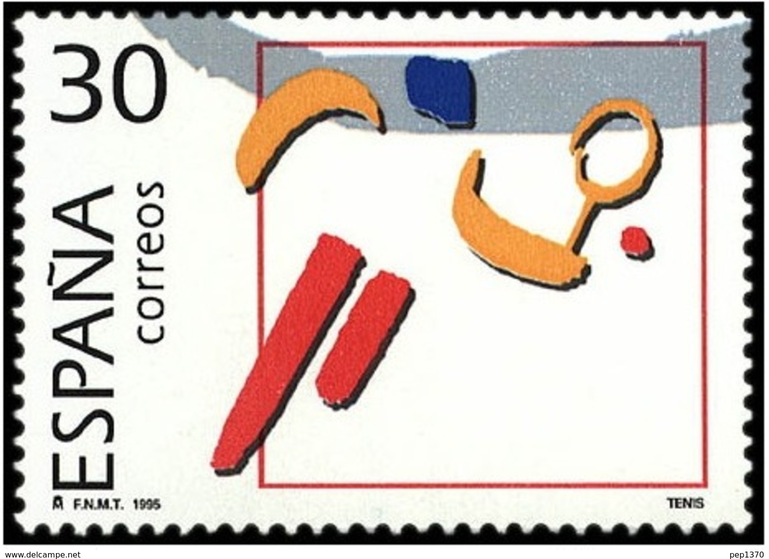 ESPAÑA 1985 - OLIMPICOS DE PLATA - TENNIS - EDIFIL Nº 3374** - Unused Stamps