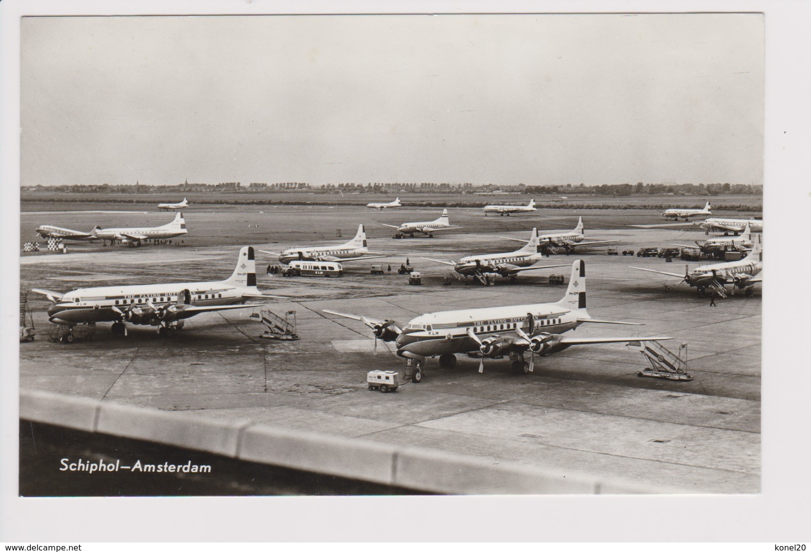 Vintage Pc KLM K.L.M Royal Dutch Airlines Fleet @ Schiphol Amsterdam Airport Version B - 1919-1938: Between Wars