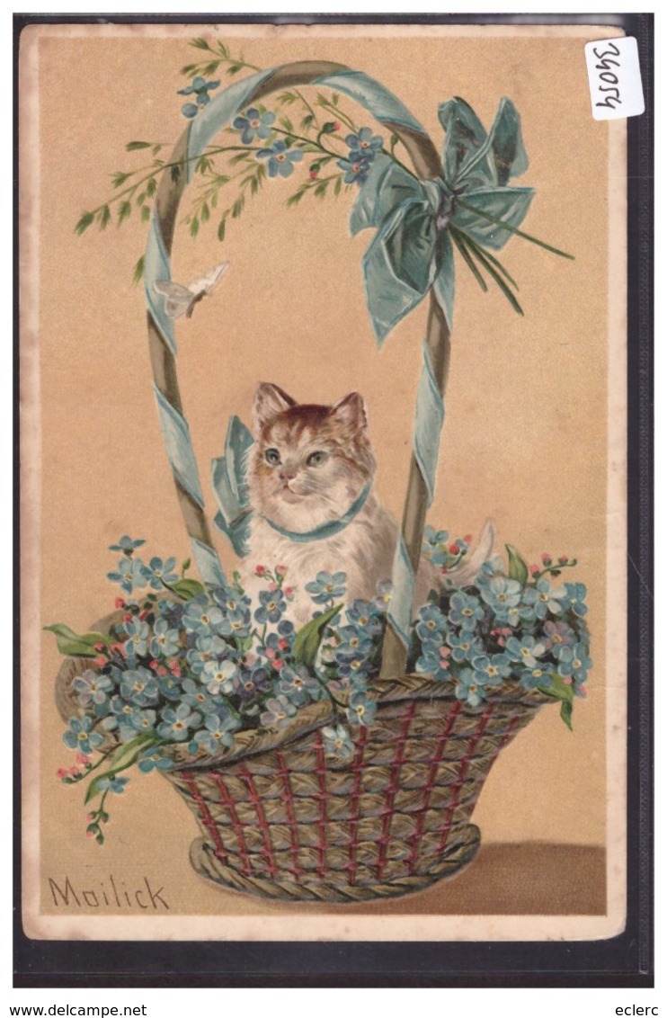 CHAT - MYOSOTIS - CARTE EN RELIEF - PAR MAILICK - TB - Mailick, Alfred