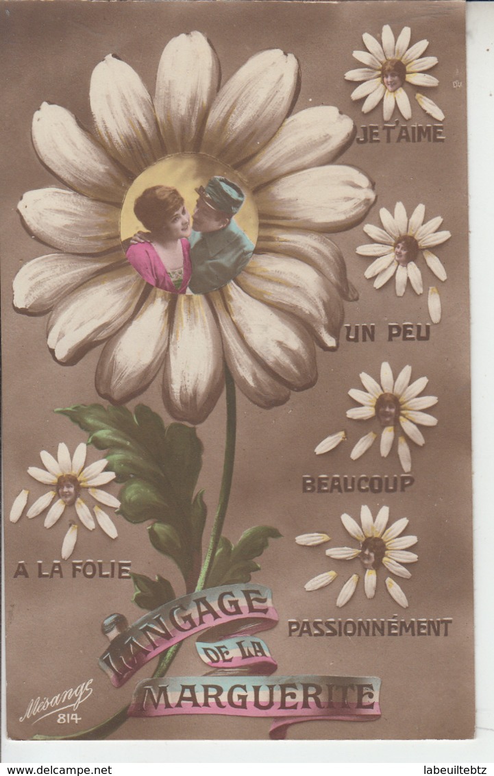 Langage De La Marguerite ( Militaria )   PRIX FIXE - Oorlog 1914-18